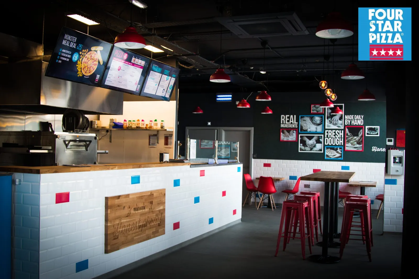 Four Star Pizza - Inside View of one of our takeaways